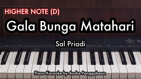 Gala Bunga Matahari D Sal Priadi Piano Karaoke By Andre