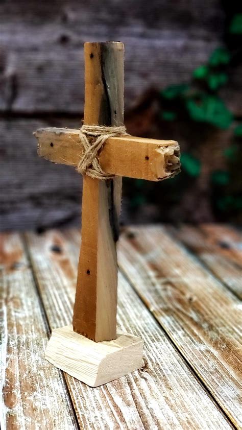 Rustic Cross Made With Reclaimed Wood Etsy