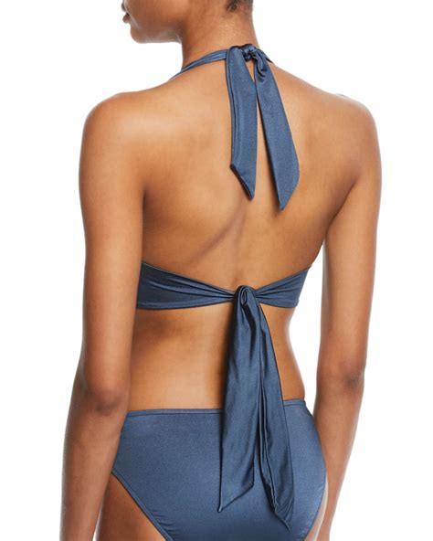 Seafolly Twist Soft Cup Halter Bikini Swim Top And Matching Items