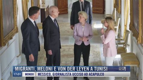 Breaking News Delle 17 00 Migranti Meloni E Von Der Leyen A Tunisi