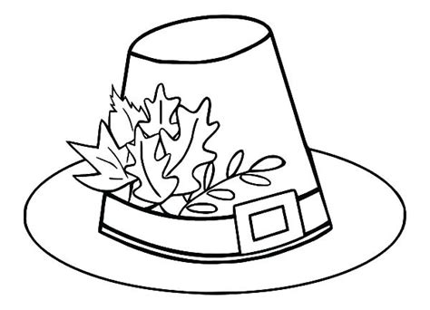 Pilgrim Hat Coloring Page at GetDrawings | Free download