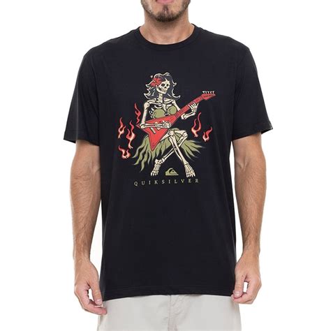 Camiseta Quiksilver Hot Motion Preta No Shoptime