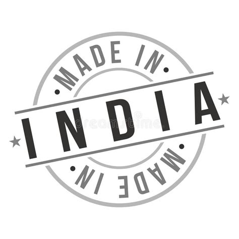 Made In India Asia Travel Stamp Logo Icon Symbol Design Object Seal