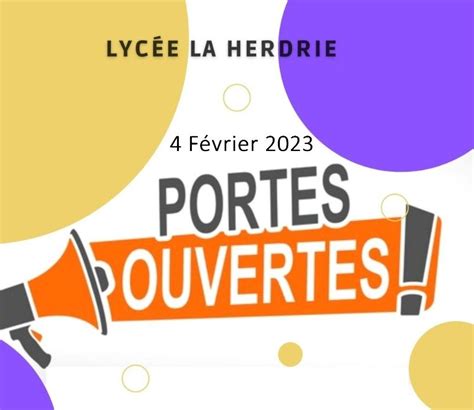 Portes ouvertes 2023 Lycée La Herdrie