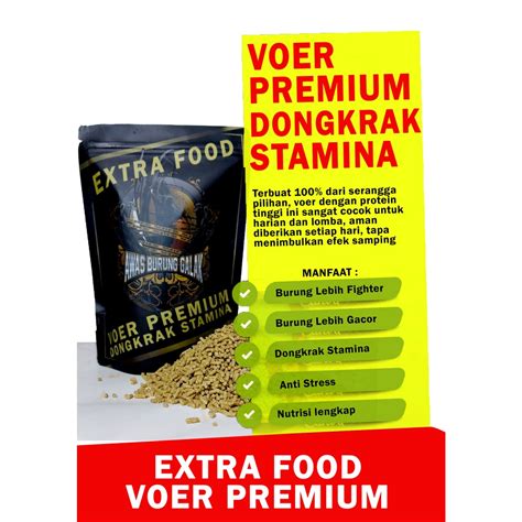 Jual EXTRA FOOD VOER PREMIUM Untuk Harian Dan Lomba Semua Burung Kicau