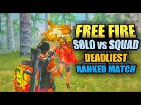 Free Fire Pro Gameplay Rank Solo Vs Squad Gaming Keera YouTube