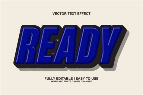 D Editable Ready Text Effect Vector Graphic By Chaska Id Creative