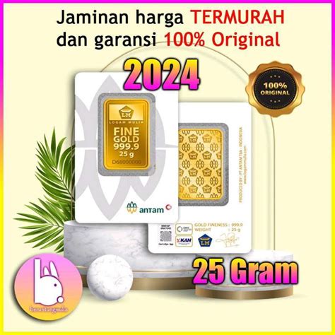 Jual LM EMAS ANTAM 25 GRAM LOGAM MULIA TERBARU Di Seller Beruntung