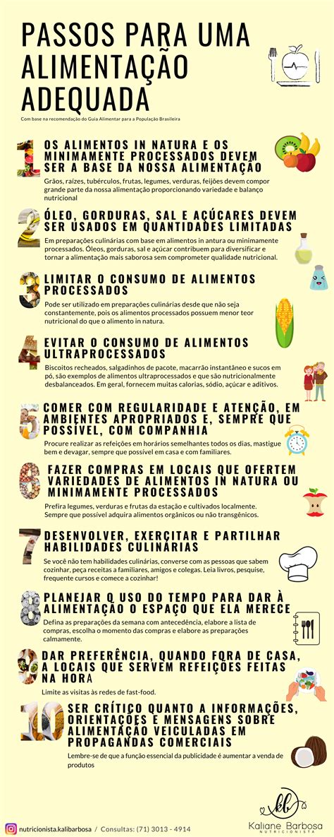 Health Illustrative 10 passos para uma alimentação saudável Dietoterapia