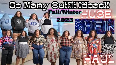 HUGE SHEIN Haul 2023 SHEIN Plus Size Haul SHEIN Curve Haul 2023 SHEIN