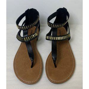 Montego Bay Club Shoes Montego Bay Club Womens Sandals Black Gold