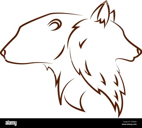 abstract animals draw on a white background, vector illustration design ...