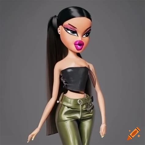 Cartoon Bratz Doll In Trendy Outfit