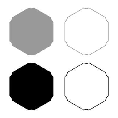 Hexagon Outline Vector Art, Icons, and Graphics for Free Download