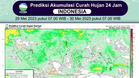 Prakiraan Hujan Di Indonesia Hari Ini Senin Mei Bmkg Kalteng