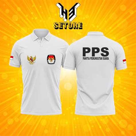 Jual Telah Hadir Poloshirt Kaos Polo PPS Panitia Pemungutan Suara