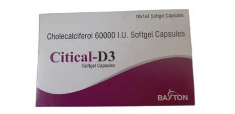 Citical D Cholecalciferol I U Softgel Capsules Iu At Best