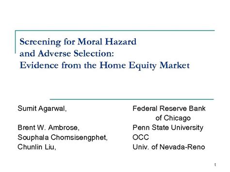 Screening for Moral Hazard and Adverse Selection Evidence