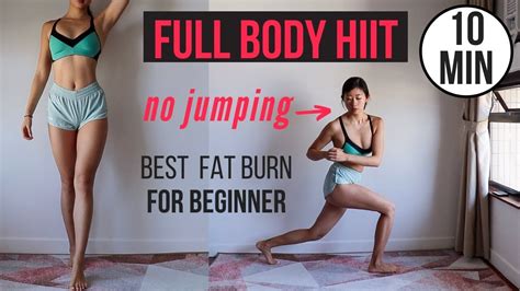 Best 10 Min Beginner Full Body Hiit For Fat Burn No Jumping ~ Emi Youtube