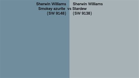 Sherwin Williams Smokey Azurite Vs Stardew Side By Side Comparison