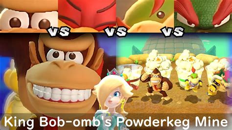 Super Mario Party Donkey Kong Vs Pom Pom Vs Bowser Jr Vs Bowser