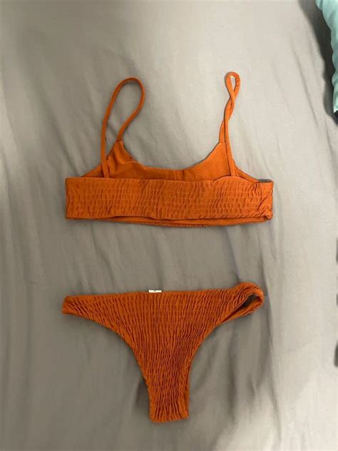 Bikini Set Rust Women S Fashion Swimwear Bikinis Swimsuits On Carousell