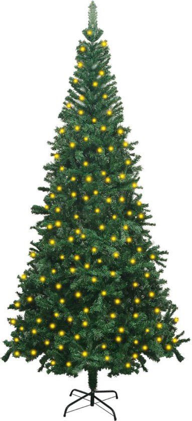 Prolenta Premium Kunstkerstboom Met LED S L 240 Cm Groen Bol