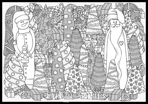 Christmas Zentangle Coloring Mural By Magic Murals