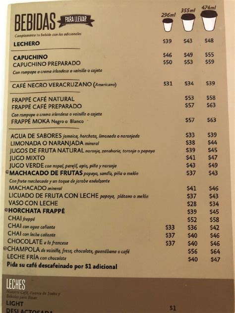 Menu At La Parroquia De Veracruz Restaurant Veracruz Local 11