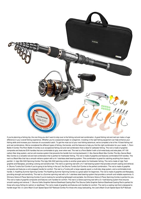 10 Best Fishing Rod And Reel Combinations For Your Next Fishing