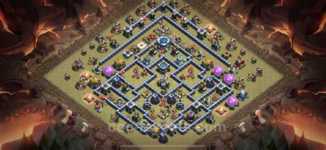 Best War Base Th13 With Link Anti 3 Stars Anti Air Electro Dragon