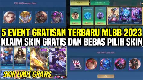 5 EVENT GRATISAN TERBARU MOBILE LEGENDS 2023 KLAIM SKIN EPIC GRATIS