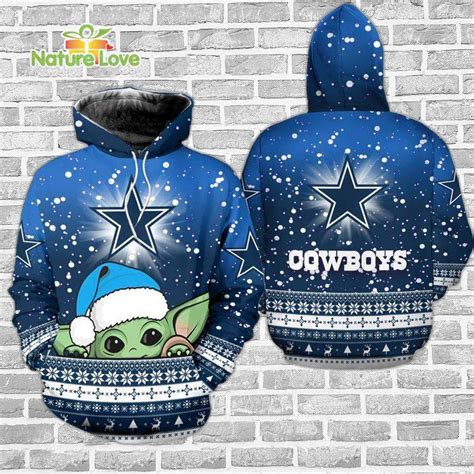 Dallas Cowboys Baby Yoda Christmas NFL Hoodie Gifts for Fans - Unique ...