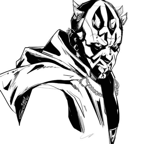 Darth Maul Coloring Pages Mykaeladelal