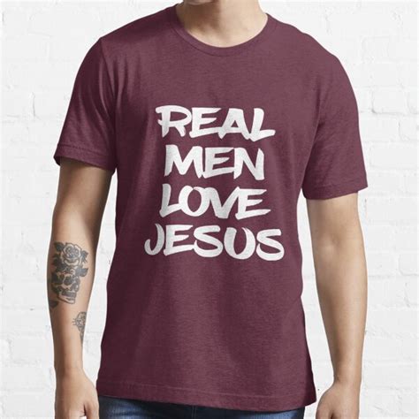 Real Men Love Jesus T Shirt For Sale By Tccpublishing Redbubble