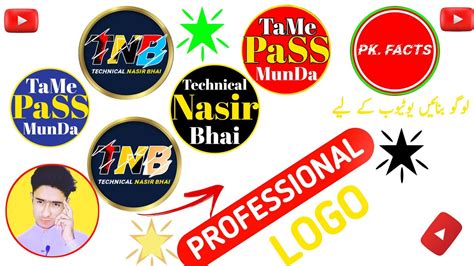 How To Make A Professional Youtube Logo Youtube Logo Kaise Banaye