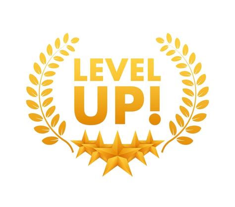 Spiel Symbol Bonus Level Up Symbol Neues Level Logo Vektor Illustration