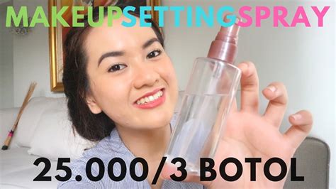 Diy Makeup Setting Spray Sangat Mudah Dan Murah Hanya Butuh 2 Ingredients Youtube