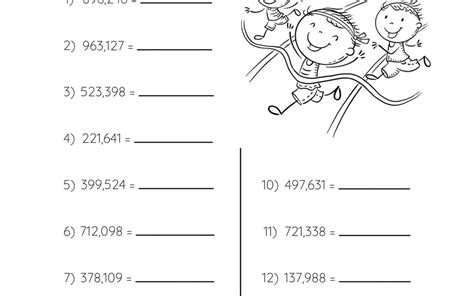 Place Values Worksheet Rounding To The Nearest 1000 Little Sprout Art Learning Lab