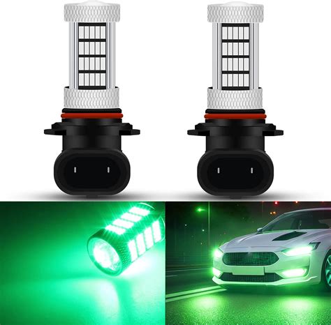 Amazon GLOFE High Power 92smd LED Bulbs Green 9005 9006 9145 9140