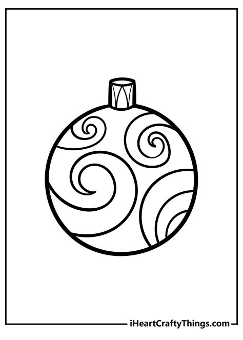 Cute Christmas Ornaments Coloring Pages