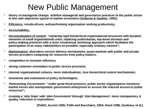 New Public Management Digital Era Governance Principles