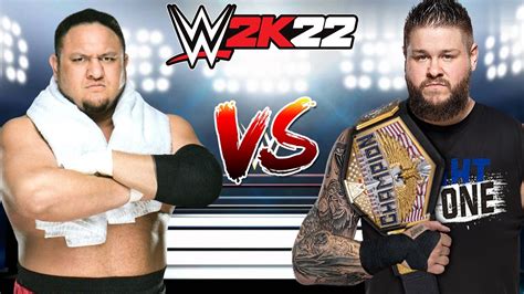 WWE 2K22 SAMOA JOE VS KEVIN OWENS FOR THE WWE UNITED STATES