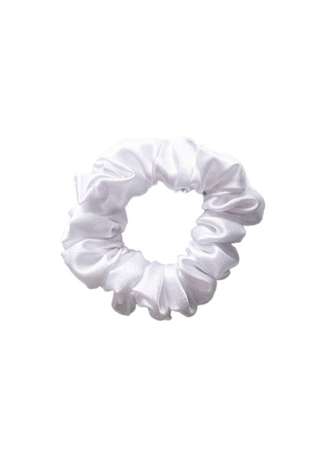 Petite Satin Scrunchie White Scrunchies Scrunchie Hairstyles Satin