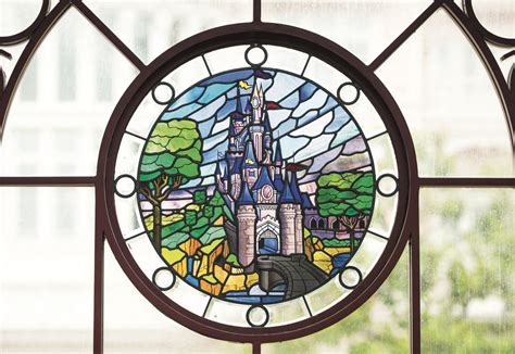 Insights And Sounds Design Detail Disneyland Paris Stained Glass Window