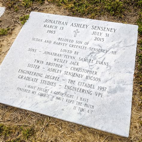 Custom Single Grave Marker Portfolio — Brown Memorials