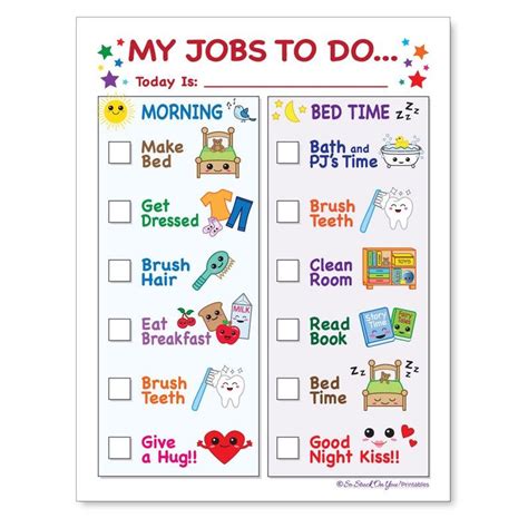 Printable Routine Chart