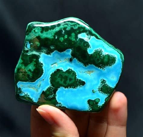 Malachite And Chrysocolla Polished Specimen 5 5×6 5×1 Cm Catawiki