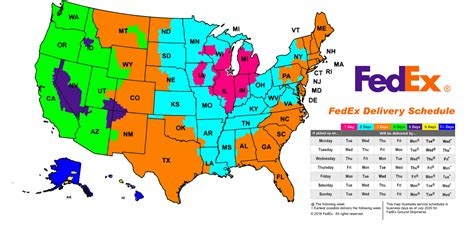 Fedex Shipping Zone Map