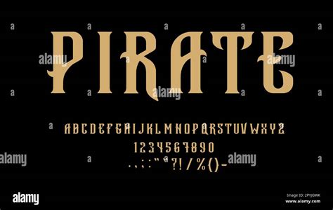 Pirate Font Alphabet